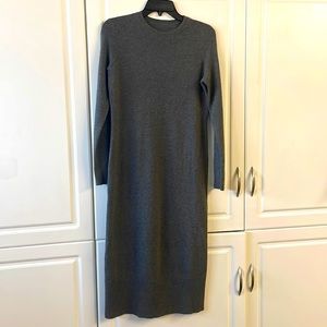 Gorge midi cashmere dress tag off garment bc I have pro wearing it with tags
